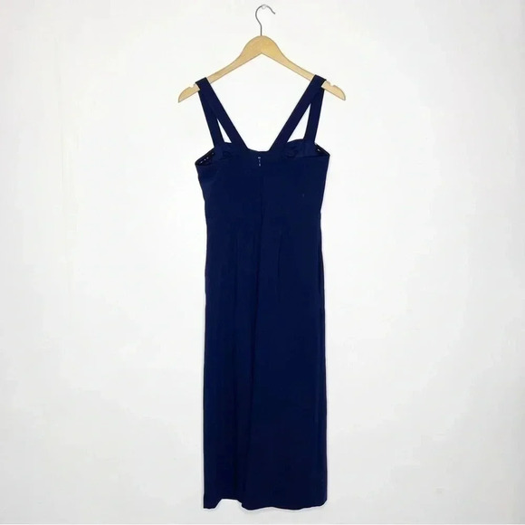 GAL MEETS GLAM Navy Nicole Sweetheart Crop Pants Jumpsuit Size 0 Petite - Picture 6 of 6